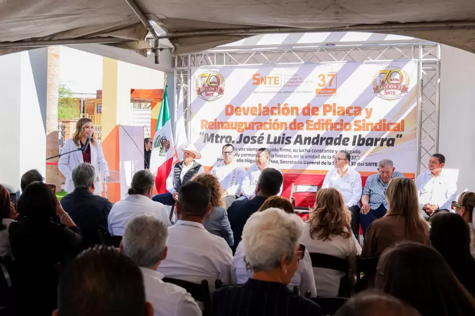 Destaca Marina del Pilar unidad con docentes en aniversario de la Secci�n 37 del SNTE