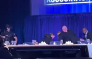 VIDEO Evac�an a Trump tras incidente de seguridad en cena de la Casa Blanca