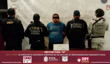 Aseguran a conductor armado tras manejo temerario en Tijuana