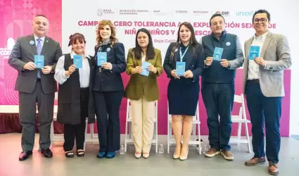 Gobierno de Baja California y Unicef impulsan campa�a de cero tolerancia contra 