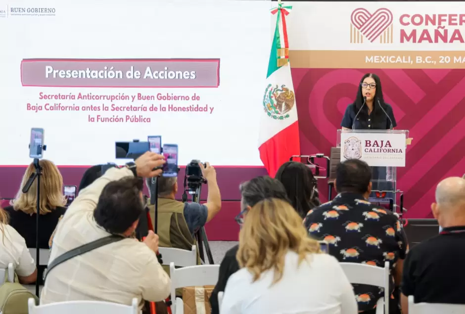 Destaca Marina del Pilar avances en combate a la corrupci�n y atenci�n ciudadana en Baja California