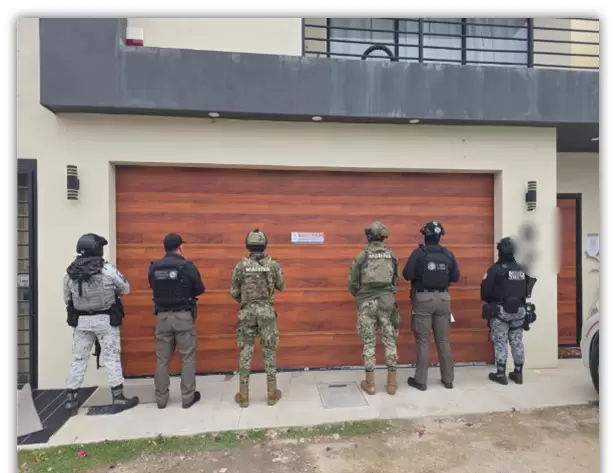 Marina participa en cateos y asegura droga, armas y veh�culos en Baja California