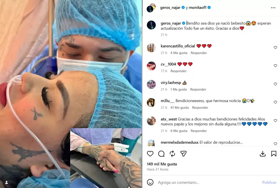 Mona y Geros anuncian la llegada de su beb�