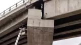 Trabajos de rehabilitaci�n en puente El Chaparral