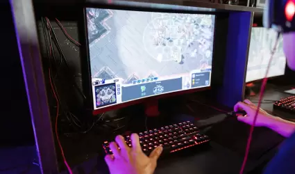 Persona jugando online