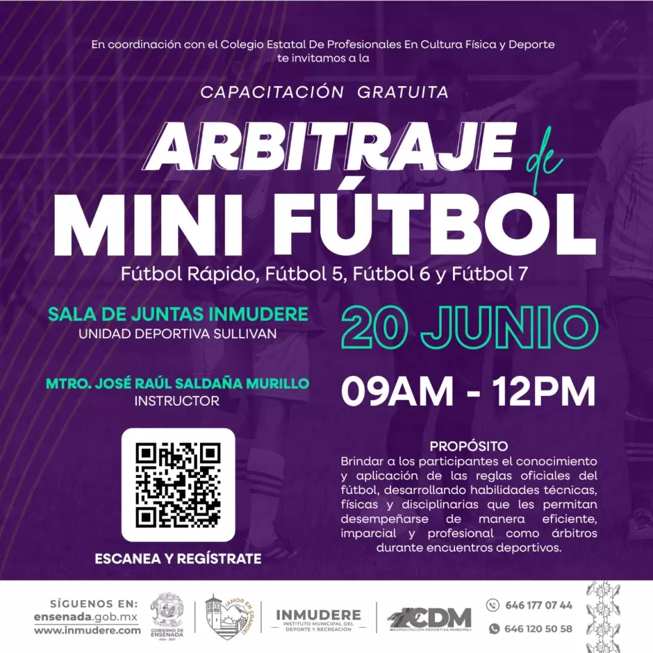 Capacitaci�n gratuita de arbitraje de mini futbol