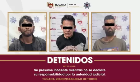 Detienen a tres pr�fugos buscados por autoridades judiciales en Tijuana