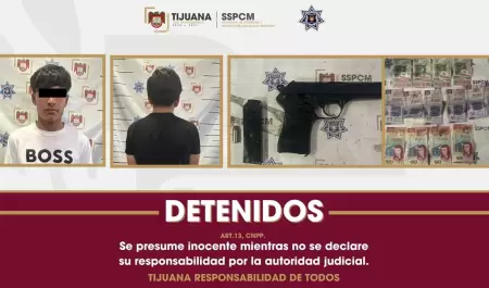 Sospechosos por robo con violencia a comercio en Tijuana