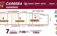 Informa Gobierno Municipal de Tijuana cierres temporales de vialidades por la 2da. Carrera 5K 'Corre Sin Tabaco'