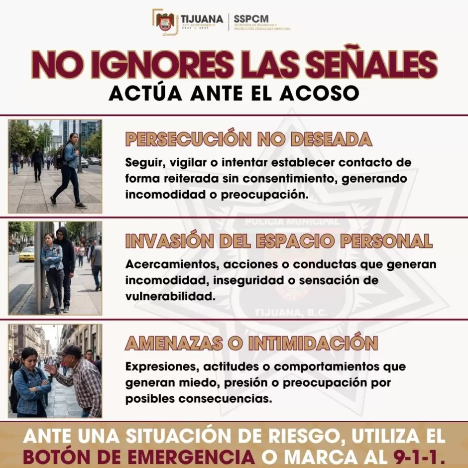 Se�ales de acoso