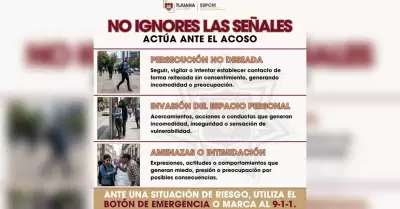 Se�ales de acoso