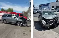 Aparatosos choques dejan seis heridos en dos transitados cruceros de Hermosillo