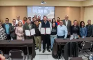 Firma Burgue�o convenio con sindicato de radiodifusi�n, televisi�n y telecomunicaciones de Tijuana