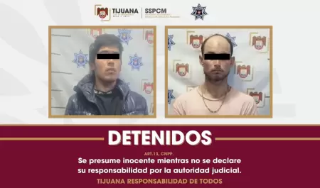 Detienen a dos presuntos responsables de extorsi�n y robo con violencia a comerc