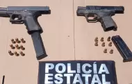 Caen dos armados tras reporte de balacera en Cajeme