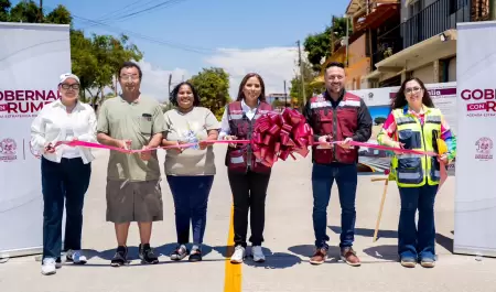 Obras de pavimentaci�n en Ensenada