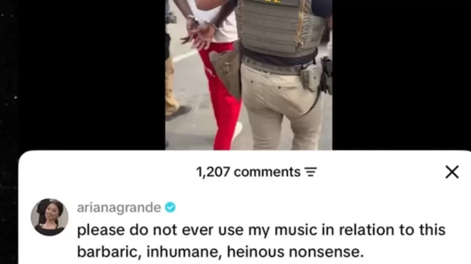 Ariana Grande critica a la Casa Blanca por usar su canci�n en video de ICE