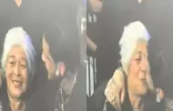 Christian Nodal besa en la boca a se�ora en pleno concierto