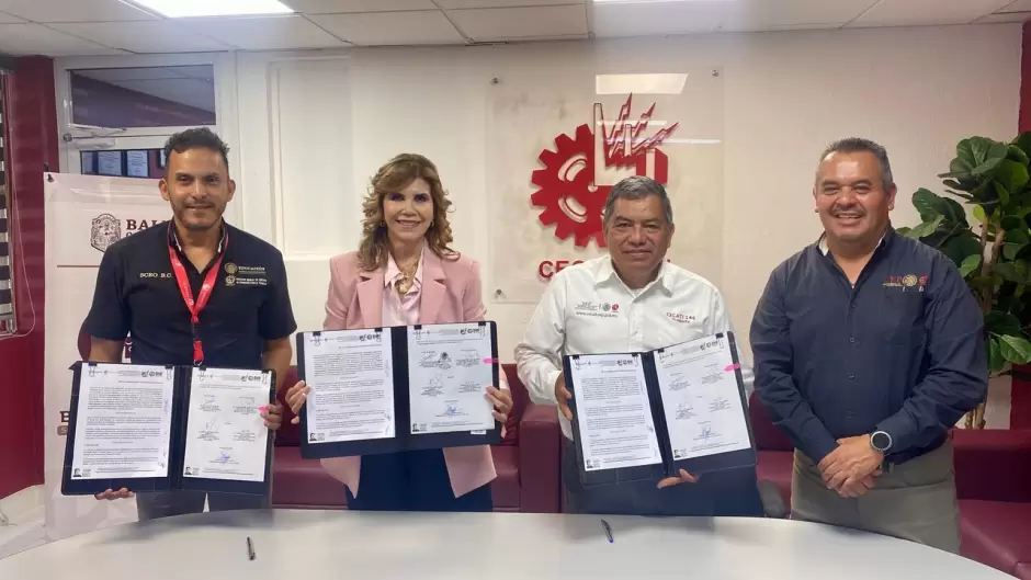 Firma de convenio con CECATI 144 para capacitar a j�venes del Albergue Temporal de Tijuana
