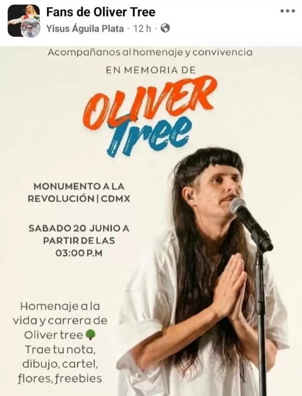 Fans de Oliver Tree se reunir�n para honrar su memoria