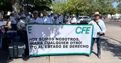 Manifestaci�n de jubilados de CFE