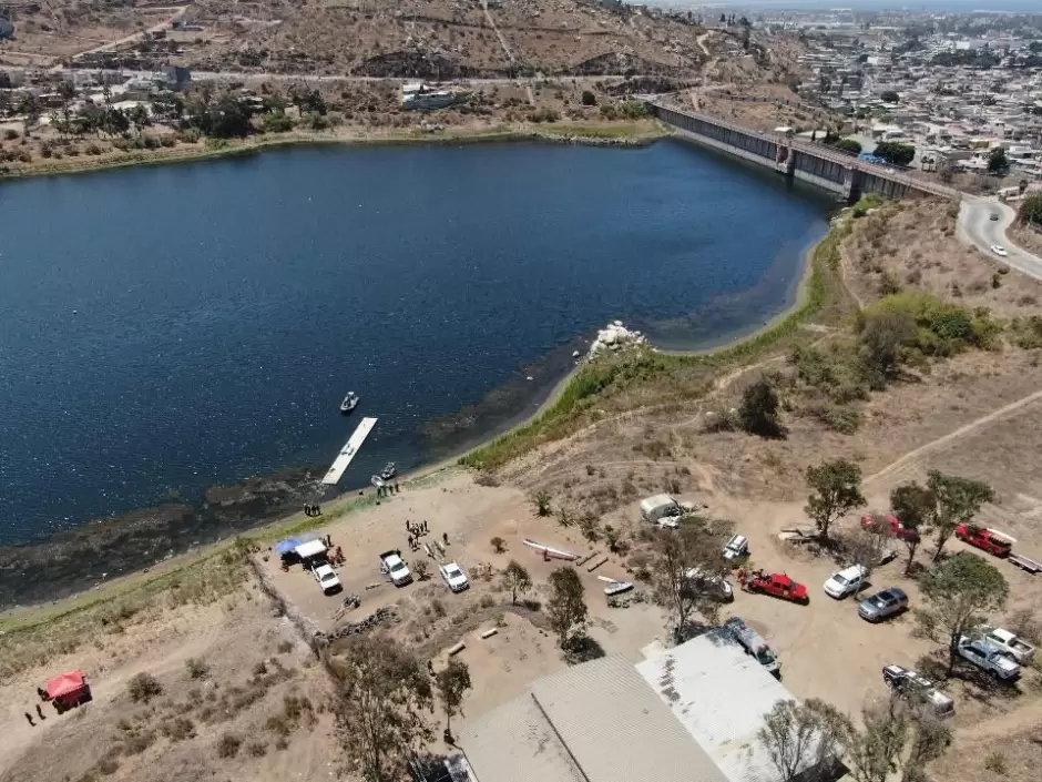 Coordinan b�squeda acu�tica en la presa Emilio L�pez Zamora