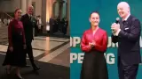 Claudia Sheinbaum en cena de gala de la FIFA
