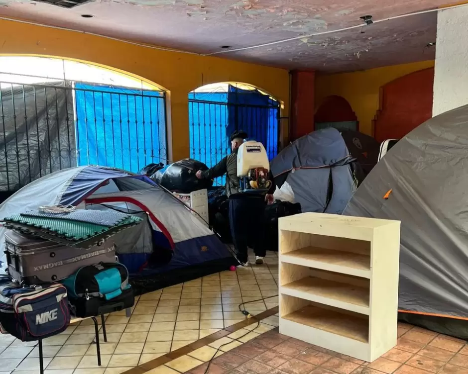 Acciones sanitarias en albergue "Border Line" para proteger la salud de poblaci�n migrante