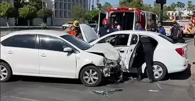 Choque en Luis Encinas y Pino Su�rez