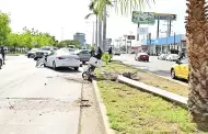 Fuerte accidente deja a motociclista herido de gravedad en el bulevar Colosio