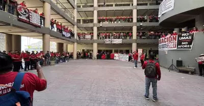 Manifestaci�n del Movimiento Sonorense de Trabajadores de la Educaci�n