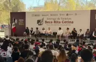 Sheinbaum entrega tarjetas de la beca Rita Cetina para uniformes y �tiles en Tijuana