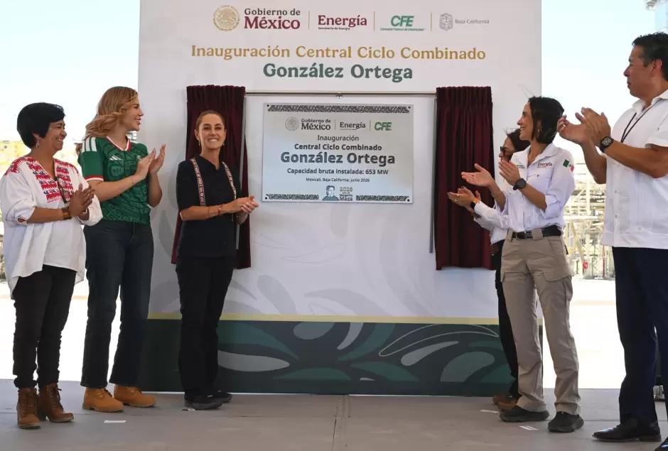 Inaugura Claudia Sheinbaum central de ciclo combinado de CFE en Mexicali