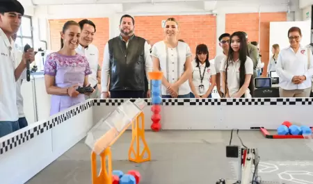 Sheinbaum inaugur� un nuevo plantel CBtis 290 en la zona de Natura enTijuana