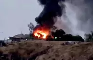 VIDEO: Incendio consumi� una vivienda y parte de una ladera en la colonia Ni�os H�roes