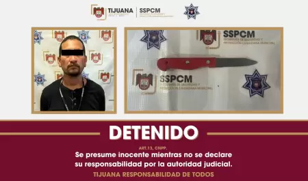 Detienen a hombre por presuntas lesiones con arma punzocortante en la colonia So