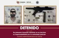 Aseguran elementos de la Polic�a Municipal de Tijuana a sujeto tras amenazar a su pareja con un arma larga