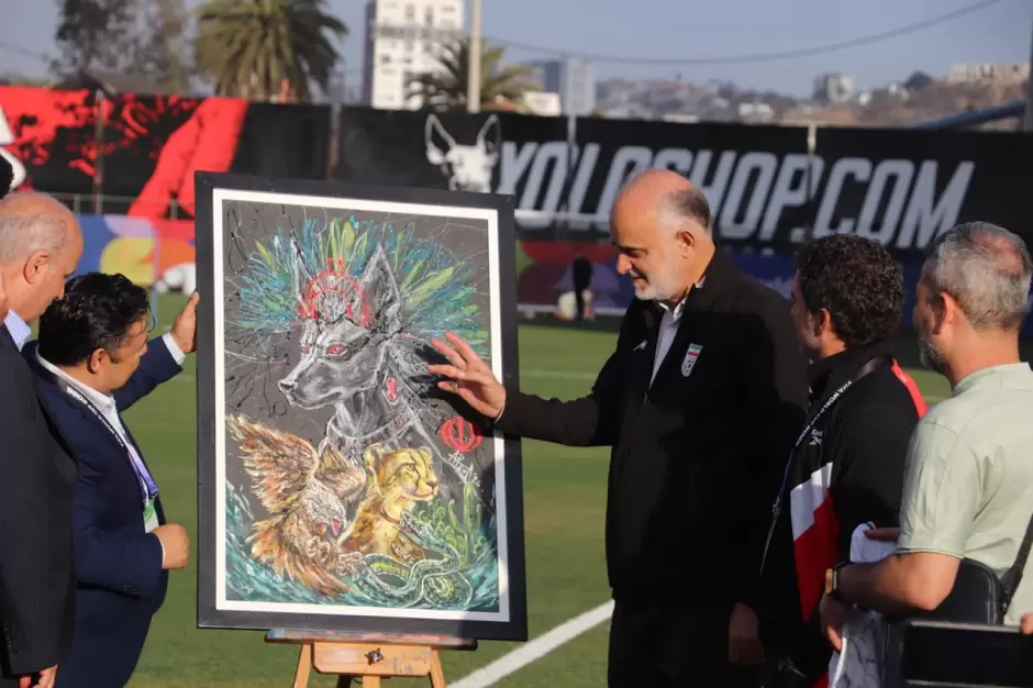 Ir�n cierra preparaci�n en Tijuana rumbo a su duelo contra Egipto entre homenajes e intercambio de reconocimientos