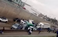 Carambola bloquea paso a desnivel rumbo a la 5 y 10