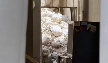 Deslizamiento en ladera de Paseos del Vergel