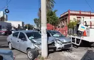 Choque en el Centro de Hermosillo deja dos personas lesionadas