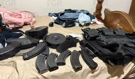 Armamento asegurado en Caborca