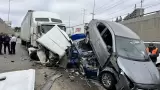 Accidente de tr�iler que da�� 37 veh�culos