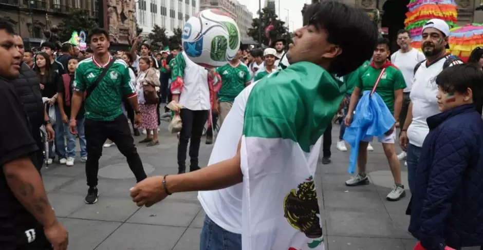 Festejos por triunfos de M�xico en el Mundial