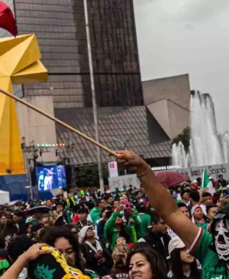 Festejos en Paseo de la Reforma