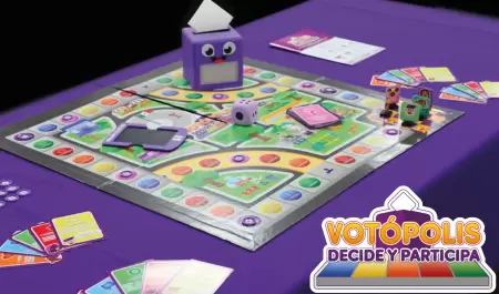 Juego de mesa "Vot�polis, Decide y Participa"