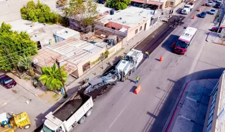 Rehabilitan vialidades Hermosillo