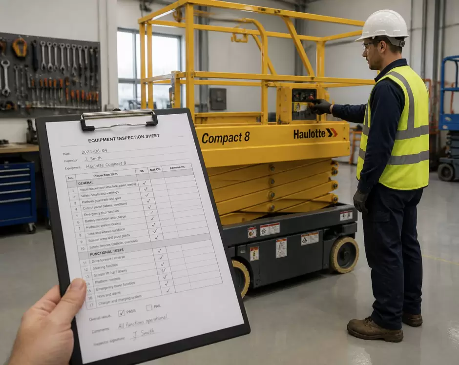 Checklist inspecci�n de maquinaria
