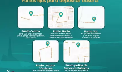 Cinco puntos fijos de transferencia