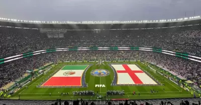 Aspectos del partido entre las Selecciones de M�xico e Inglaterra